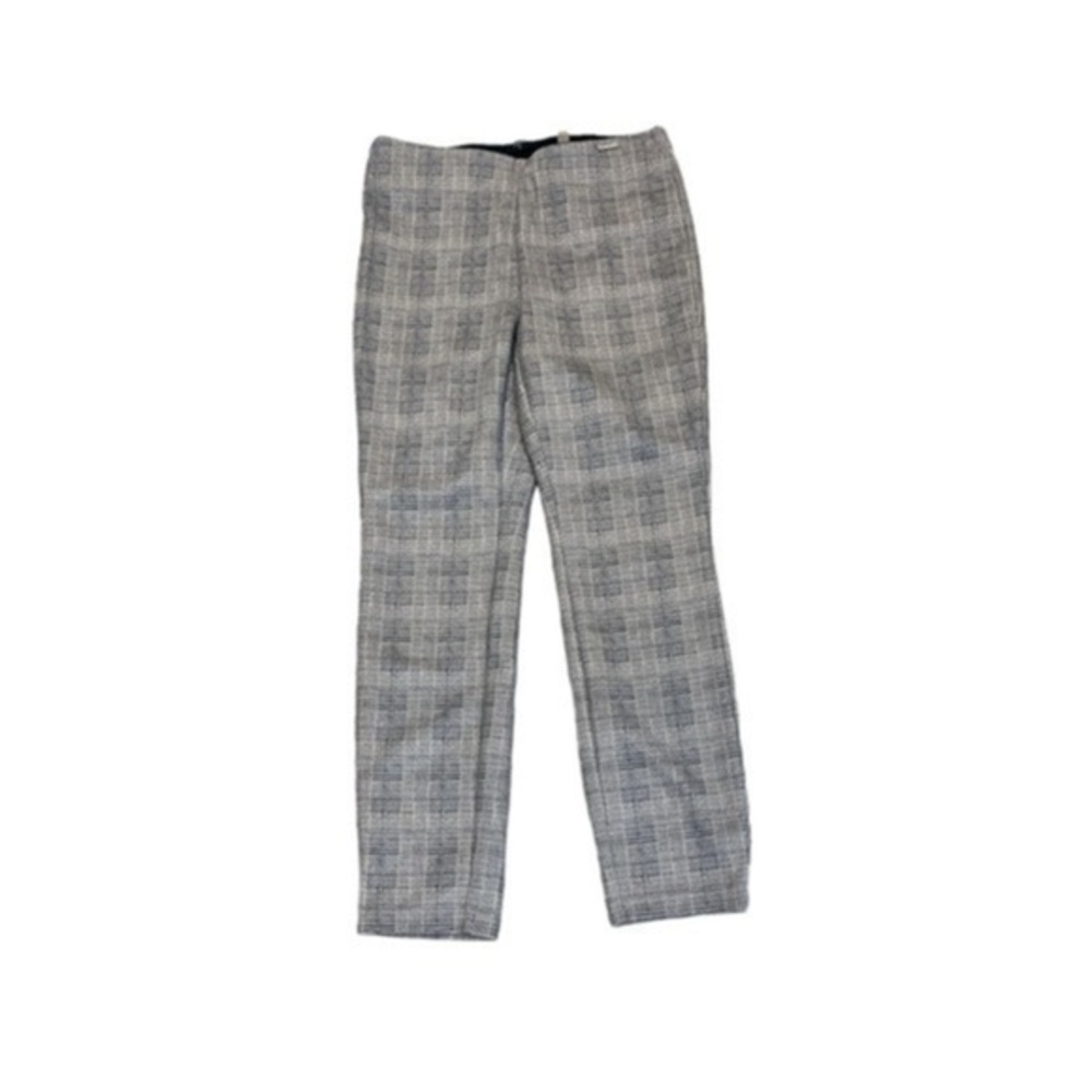 Tahari Faux Leather Plaid Leggings